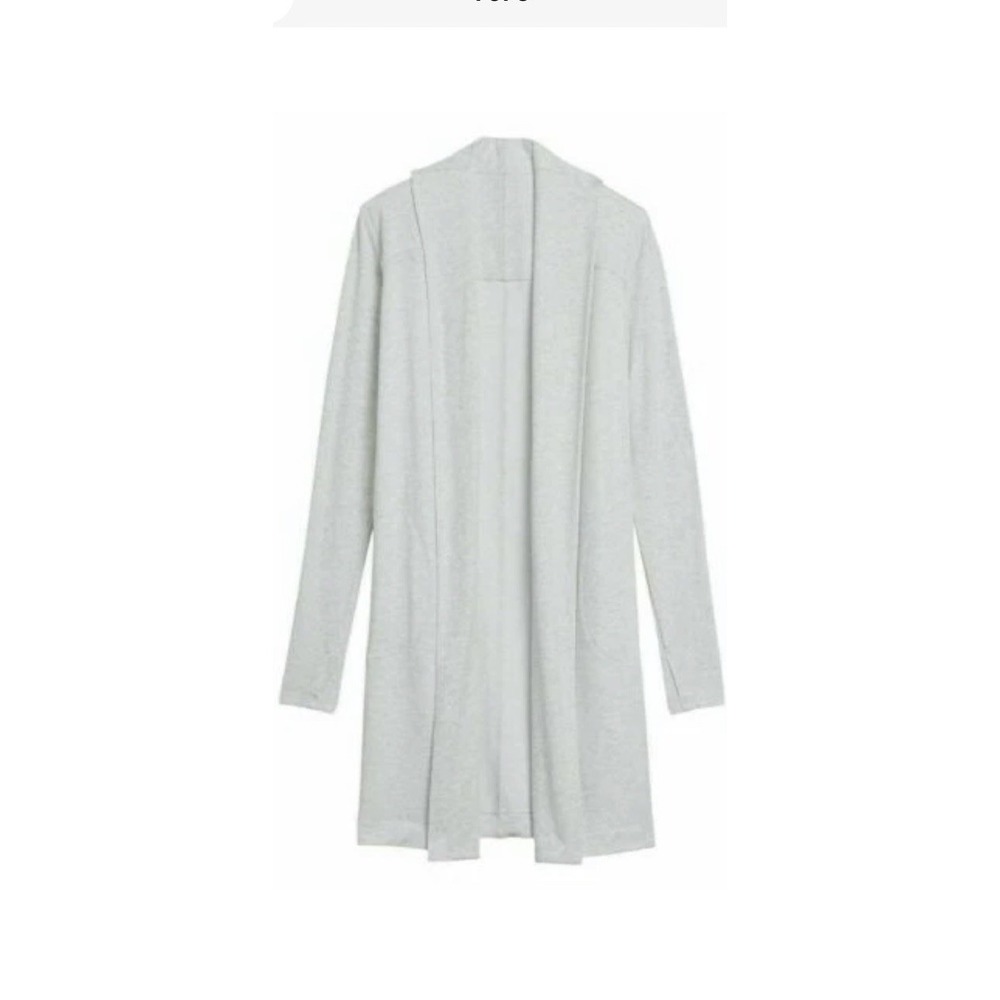 Athleta Compact Coaster Long Wrap Sweater Cardigan Grey Heather S 572238